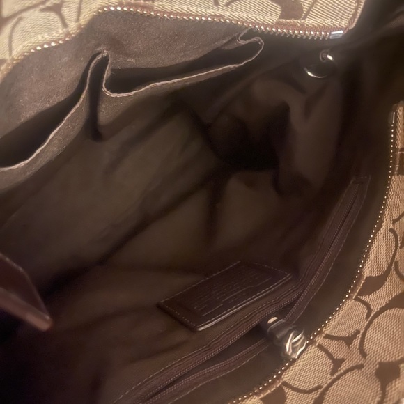 GENUINE COACH F12645 JAQUARD HAMPTON SHOULDER BAG Approx 10.5 inches tall - Picture 17 of 17